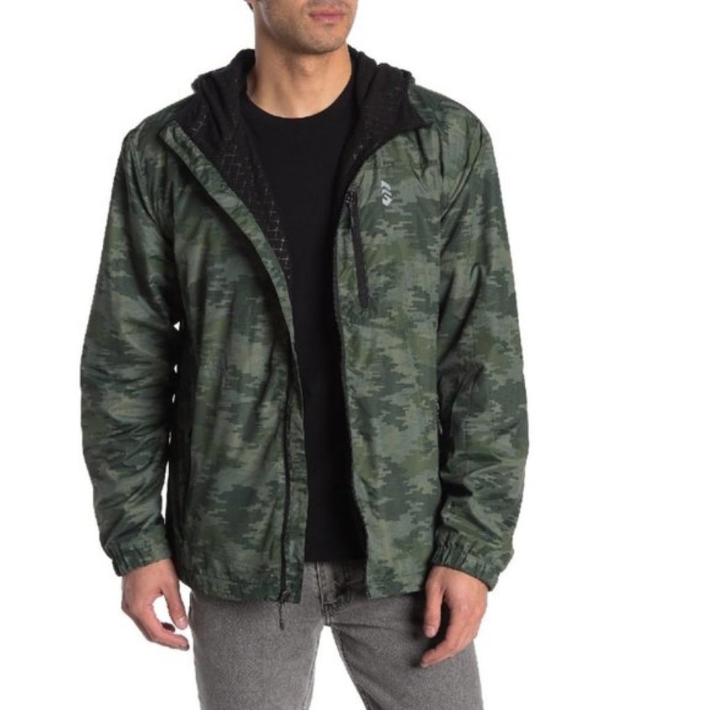 Free Country Wind Shear Zip Up Hooded Jacket